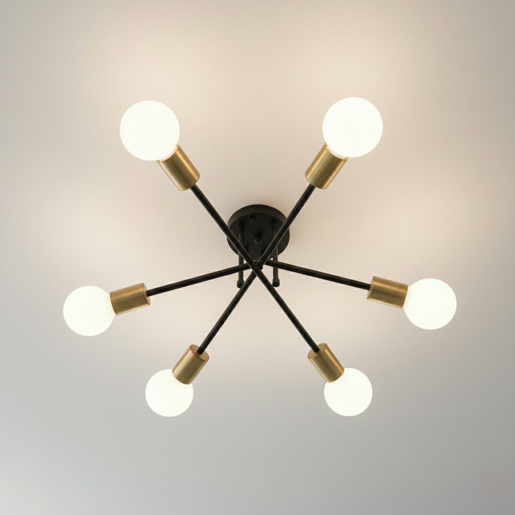 6 Light Ceiling Light view 9