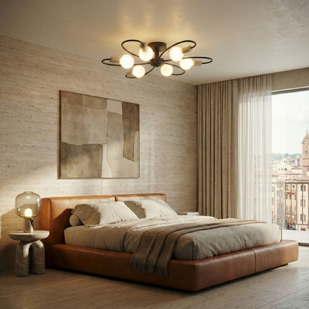 6 Light Globe Chandelier view 2