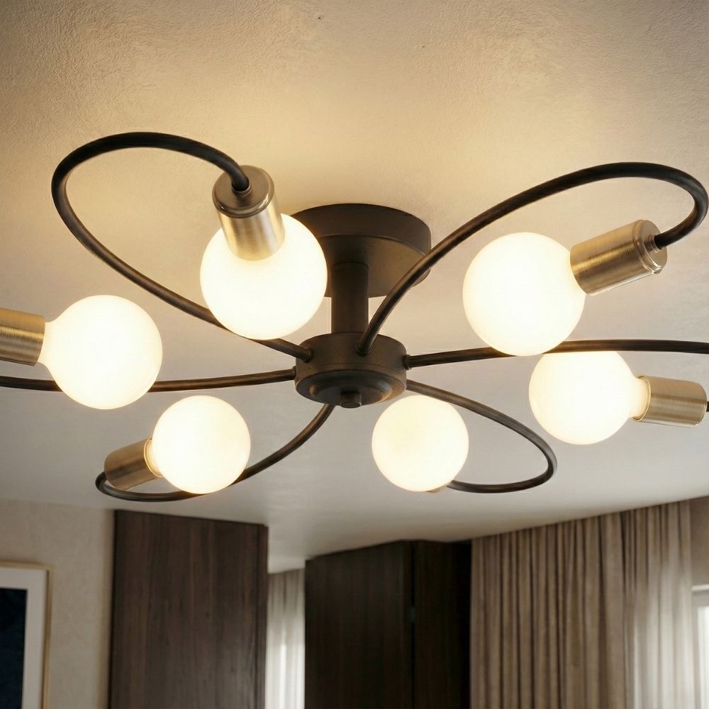 6 Light Globe Chandelier view 5