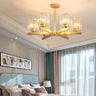 6 Light Gold Chandelier