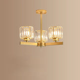 6 Light Gold Chandelier view 5
