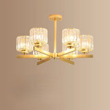 6 Light Gold Chandelier view 6