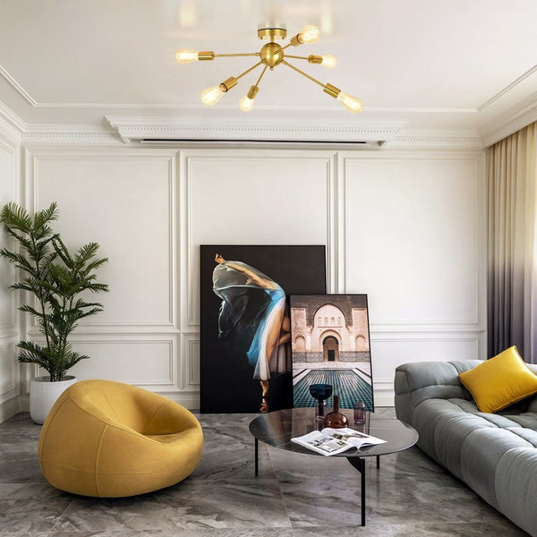 6 Light Sputnik Chandelier