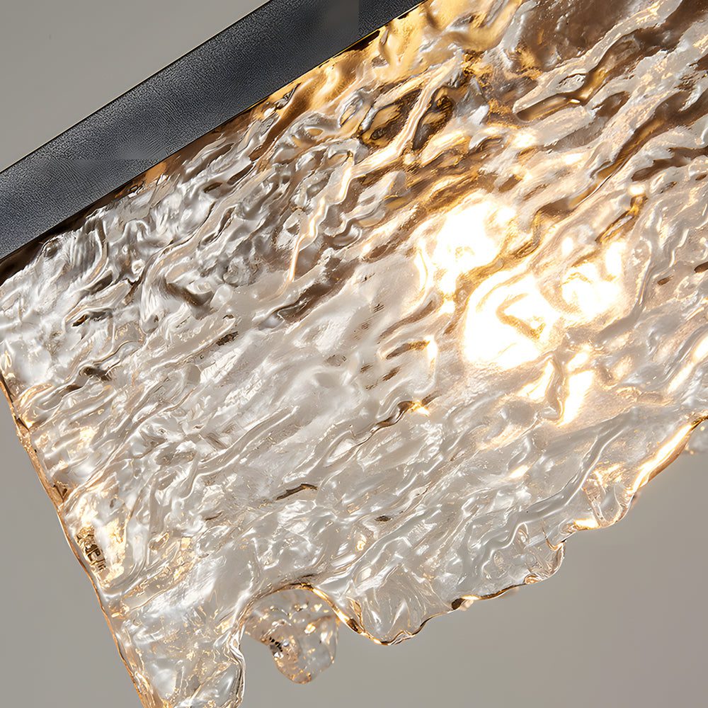 Suspension design en verre ondulé cascade view 4