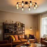8 Light Black Chandelier view 7