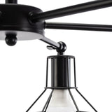 8 Light Black Chandelier view 9