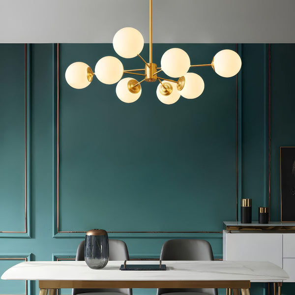 8 Light Globe Chandelier