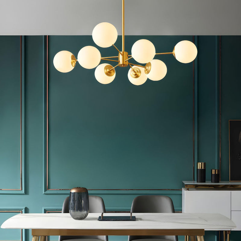 8 Light Globe Chandelier
