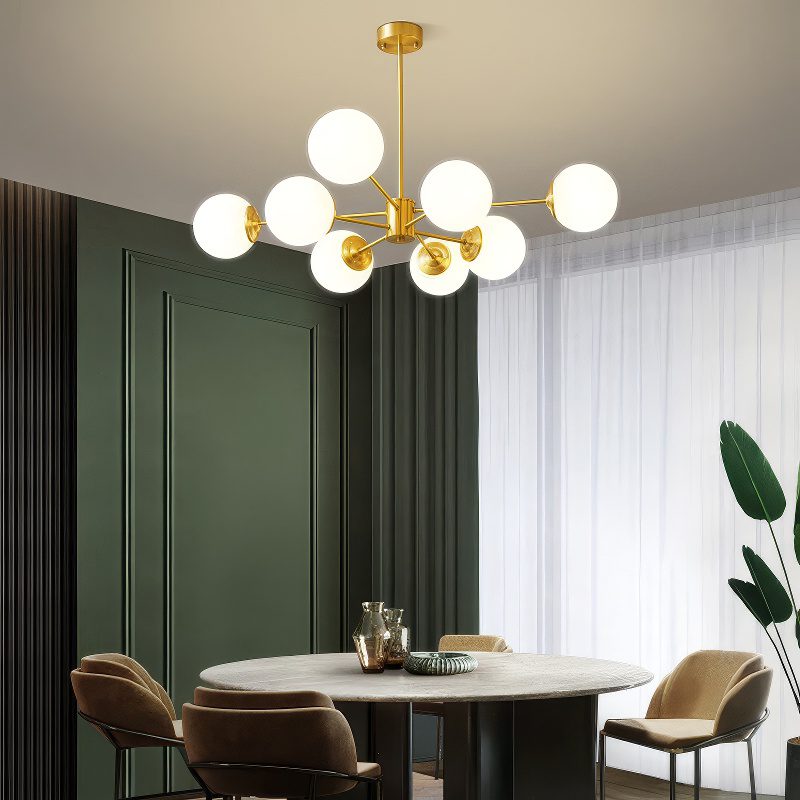 8 Light Globe Chandelier view 4