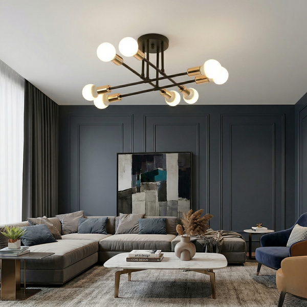 8 Light Sputnik Chandelier