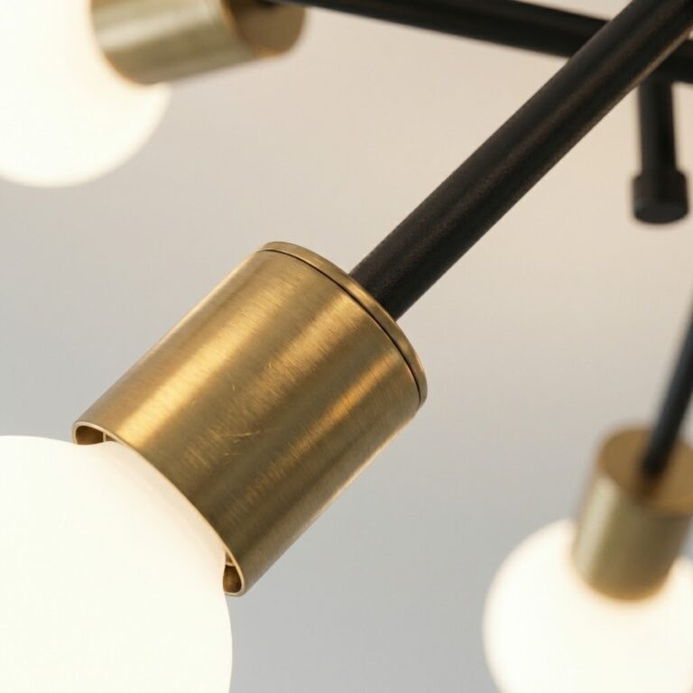 8 Light Sputnik Chandelier view 4