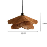 Grande suspension luminaire corde tressée view 5