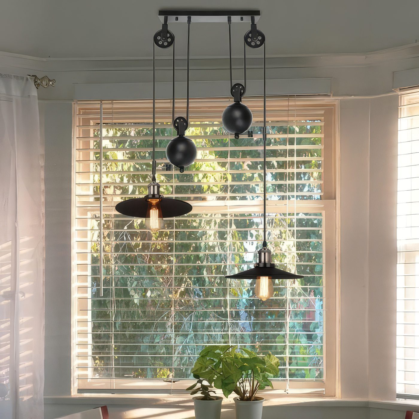 Adjustable Pendant Light Pulley view 4