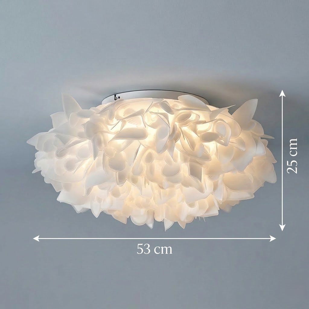 White Petal Flush Ceiling Light view 2