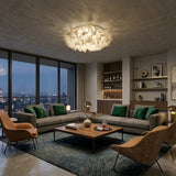 White Petal Flush Ceiling Light view 3
