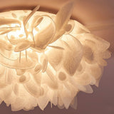 White Petal Flush Ceiling Light view 4