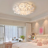 White Petal Flush Ceiling Light view 6