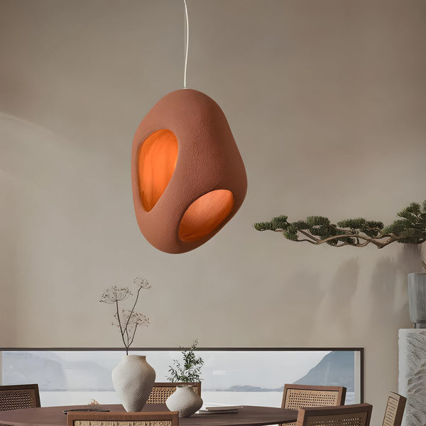 Terracotta Wabi-Sabi Pendant Light