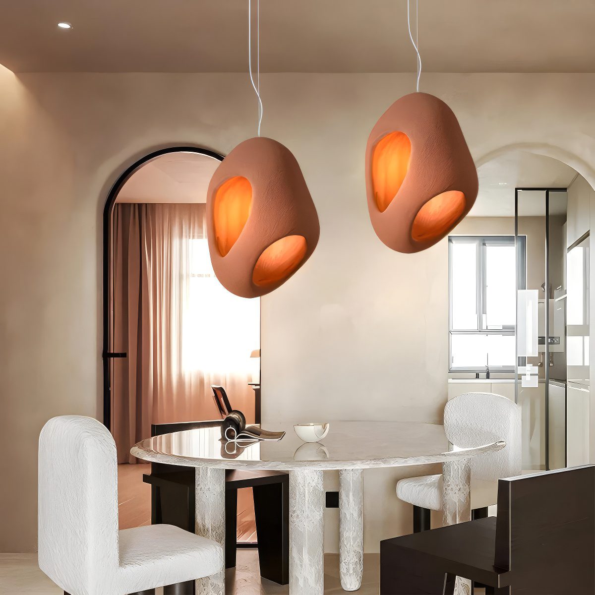 Terracotta Wabi-Sabi Pendant Light view 4