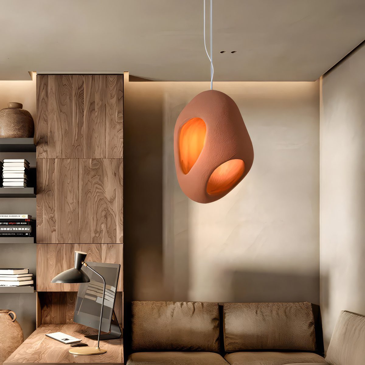 Terracotta Wabi-Sabi Pendant Light view 6