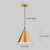 Aged Brass Pendant Light view 7