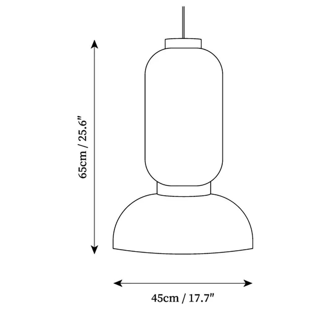 Akari Style Pendant Light view 2