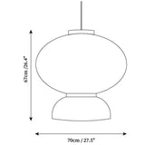 Akari Style Pendant Light view 3
