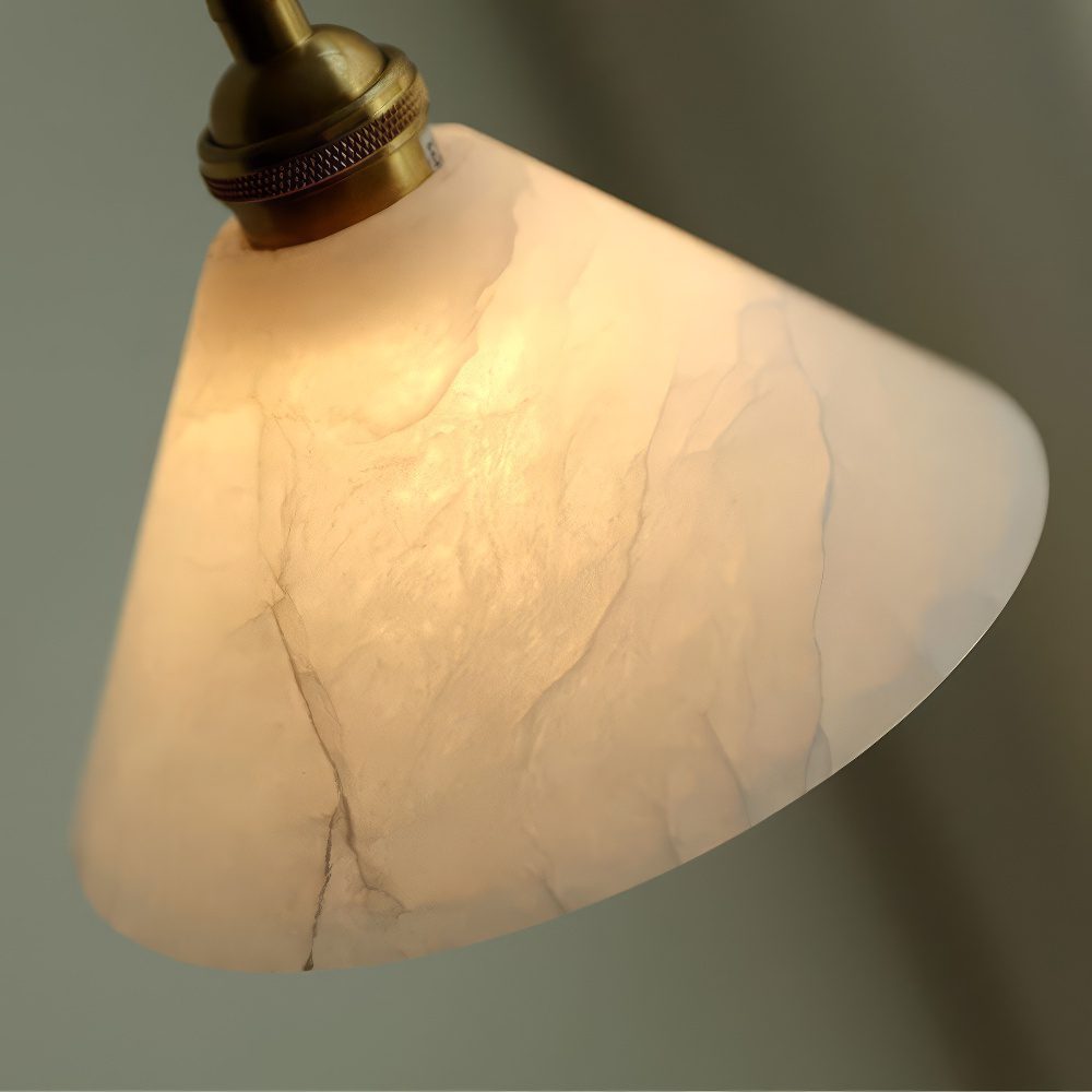 Alabaster Cone Pendant Light view 4