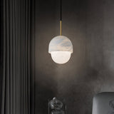 Alabaster Dome Pendant Light view 1