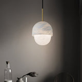 Alabaster Dome Pendant Light view 8