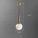 Alabaster Globe Pendant Light view 3