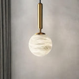 Alabaster Globe Pendant Light view 5