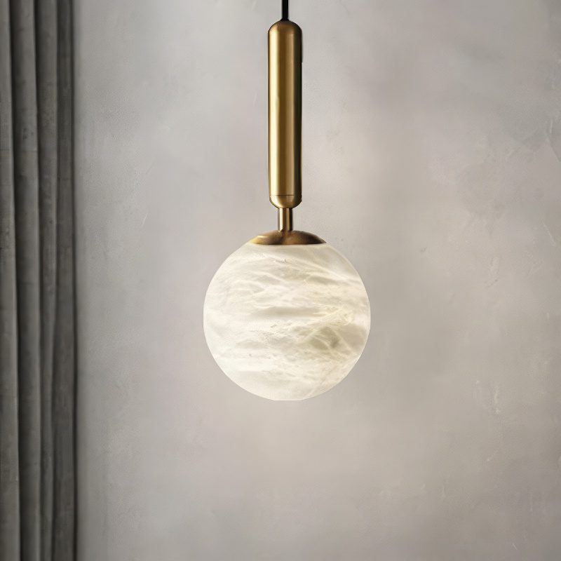 Alabaster Globe Pendant Light view 5