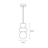Alabaster Sphere Pendant Light view 2