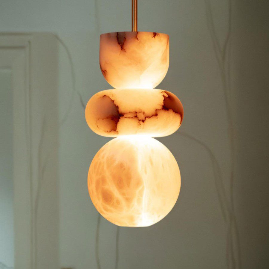 Alabaster Sphere Pendant Light view 6