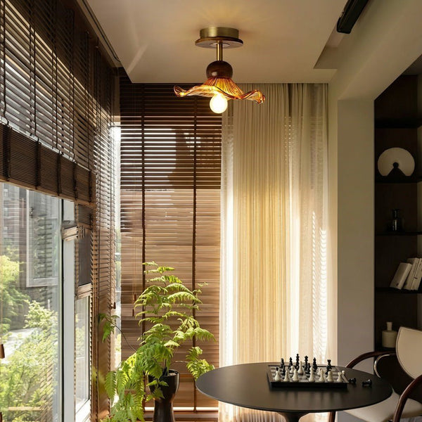 Amber Glass Ceiling Lights