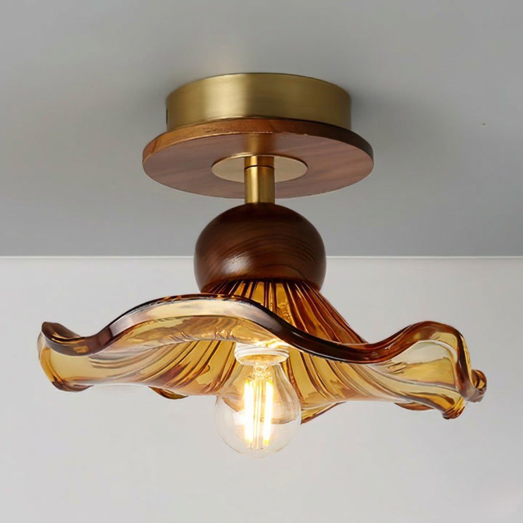 Amber Glass Ceiling Lights view 2