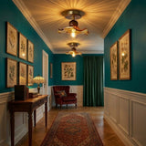 Amber Glass Ceiling Lights view 3