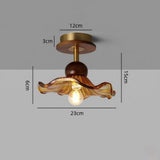 Amber Glass Ceiling Lights view 8
