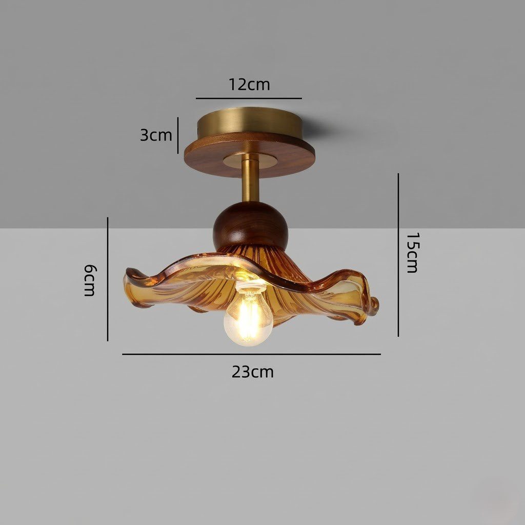 Amber Glass Ceiling Lights view 8