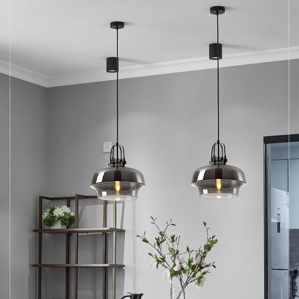 Amber Glass Pendant Light