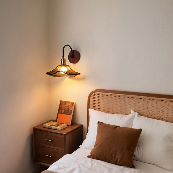 Amber Glass Wall Lights