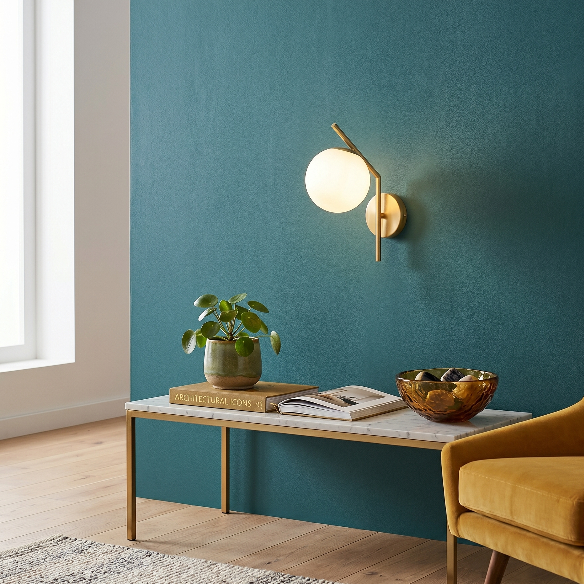 Angled Wall Light view 1