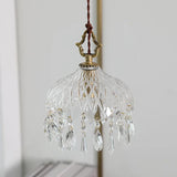 Antique Brass and Glass Pendant Light view 6