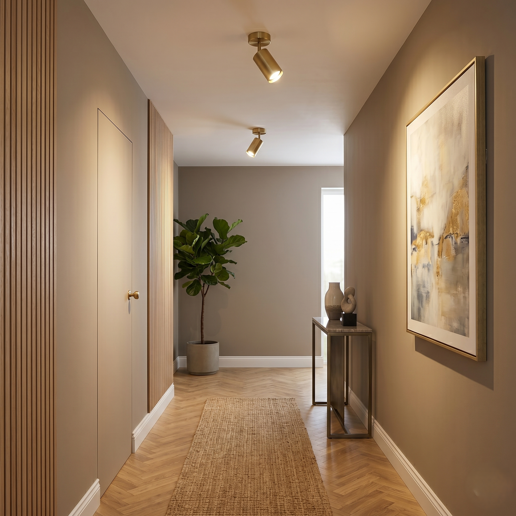 Antique Brass Ceiling Spotlight view 5