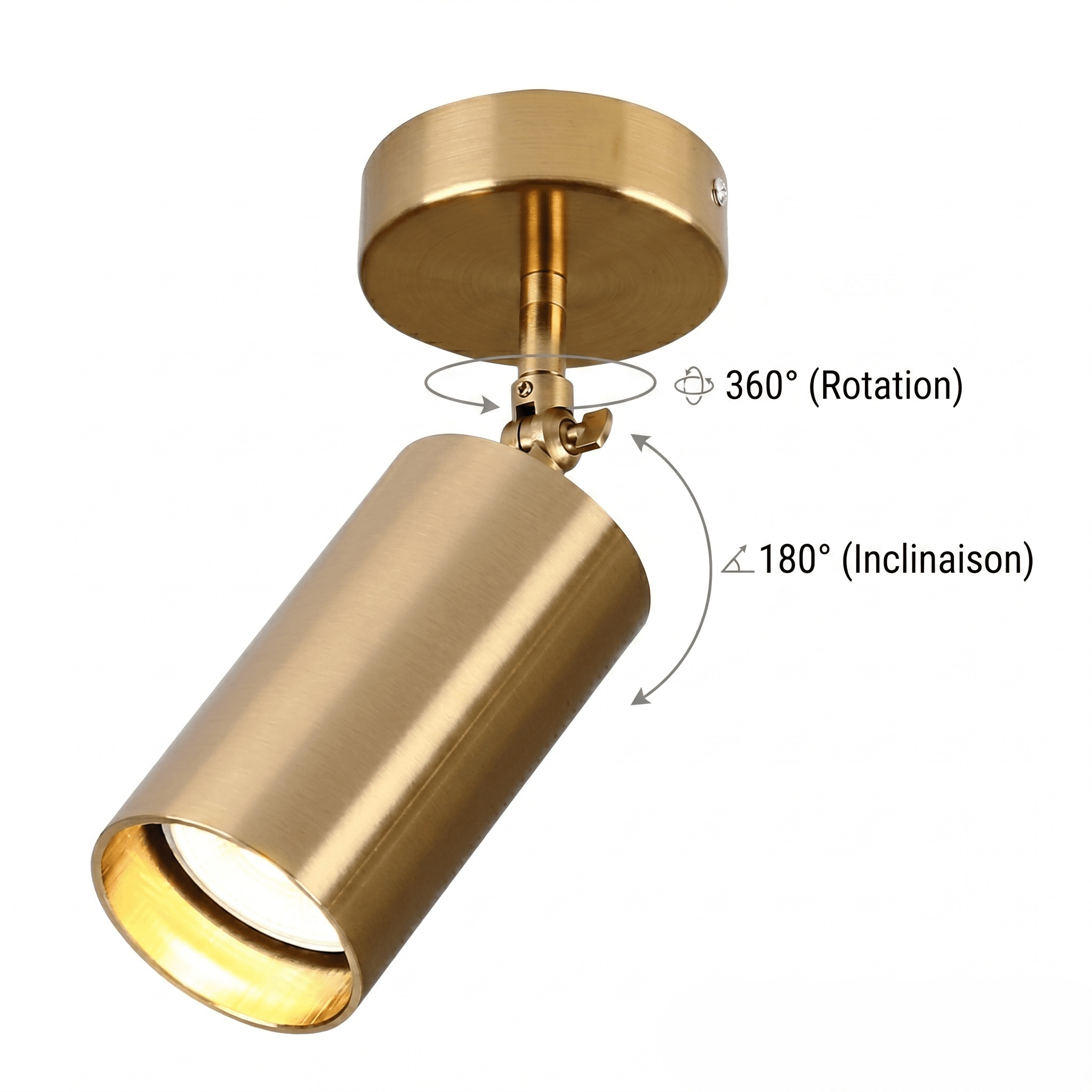 Antique Brass Ceiling Spotlight view 6