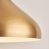 Antique Brass Dome Pendant Light view 3