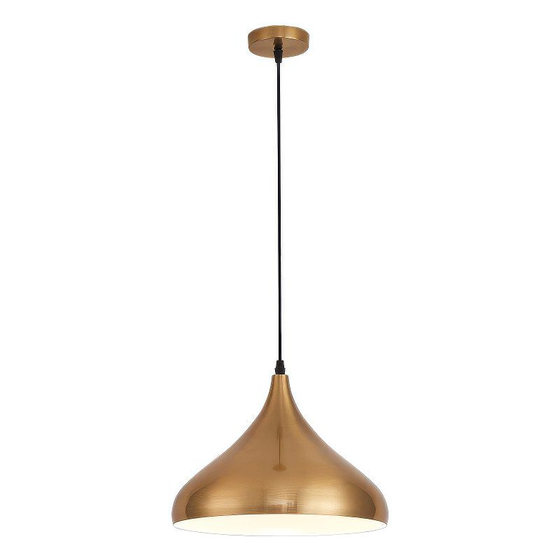 Antique Brass Dome Pendant Light view 4