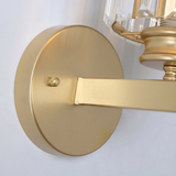 Antique Brass Ribbed Glass Wall Light view 4