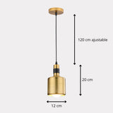 Antique Brass Single Pendant Light view 2